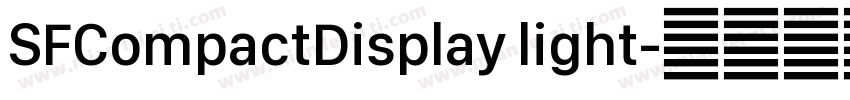 SFCompactDisplay light字体转换